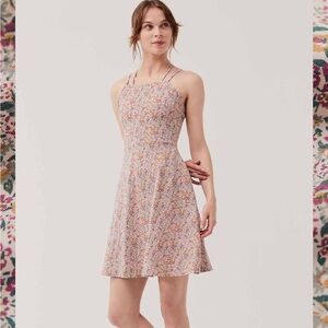 NWT Pact Organic Cotton Floral Mini Dress
